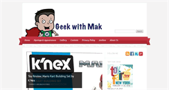 Desktop Screenshot of geekwithmak.com